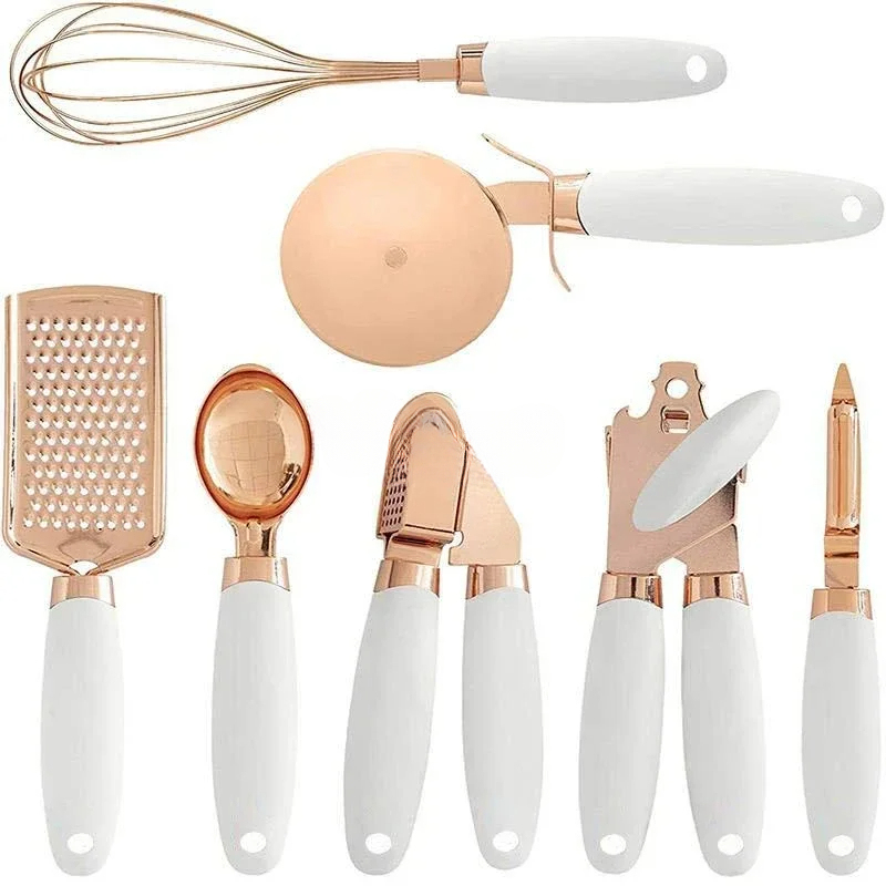 Kitchen Gadgets Gold - Set di 7 Utensili da Cucina