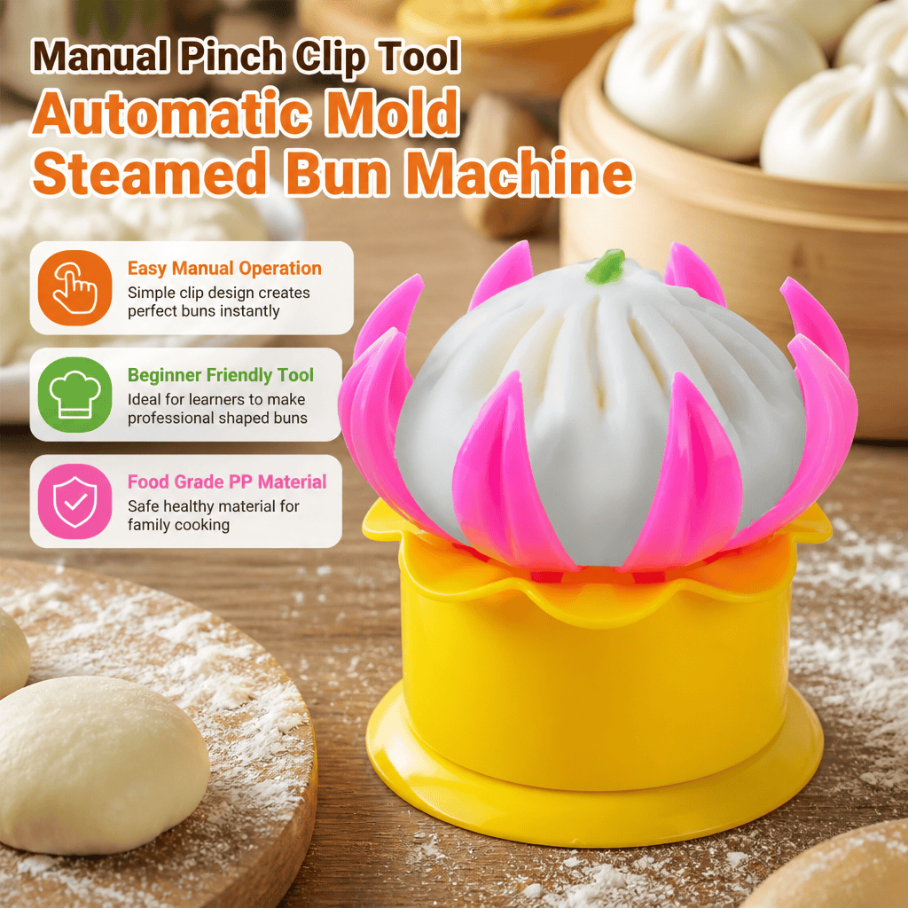 Kitchen Gadgets Dumpling Maker - Stampo Manuale per Panini al Vapore,