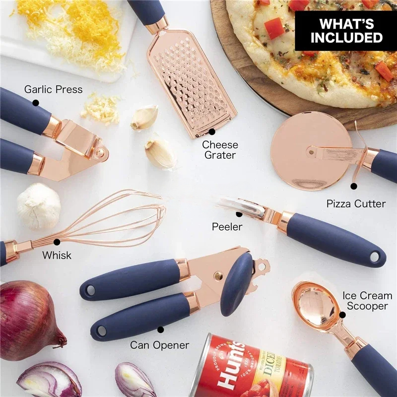 Set di 7 Utensili da Cucina in - Kitchen Gadgets Gold recensione e prezzo