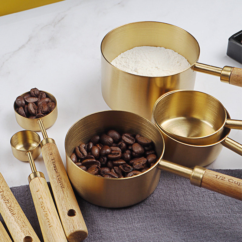 4/8pcs misurini e cucchiai in  - Kitchen Gadgets Gold recensione e prezzo